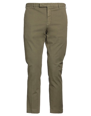 PT Torino Casual trouser Military green 97% Cotton, 3% Elastane
