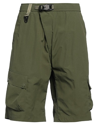 MAHARISHI Shorts & Bermuda Military green 100% Recycled nylon
