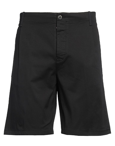 MESSAGERIE Shorts & Bermuda Black 97% Cotton, 3% Elastane