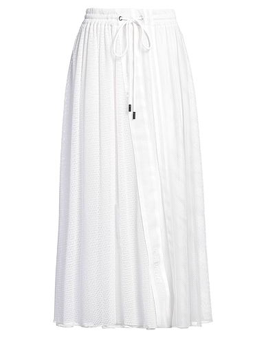 ICEBERG Gonna midi Bianco 100% Poliestere, Poliammide