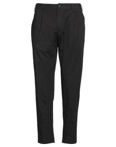 SANTANIELLO Pantalon Noir 97% Coton, 3% Élasthanne
