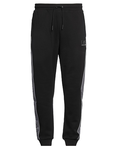 EA7 Pantalone Nero 85% Cotone, 15% Poliestere, Elastan