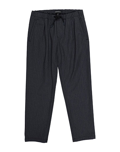 EMPORIO ARMANI Casual trouser Navy blue 64% Polyester, 33% Viscose, 3% Elastane