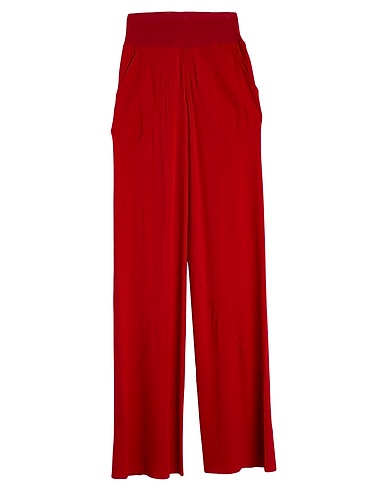 RICK OWENS Pantalone Rosso 64% Acetato, 36% Seta, Cotone, Poliammide