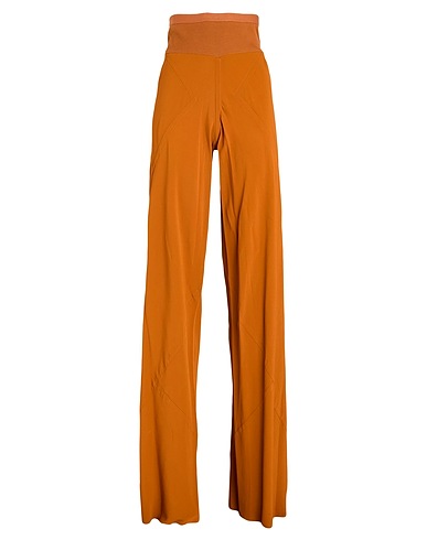 RICK OWENS Casual trouser Brown 64% Acetate, 36% Silk, Cotton, Polyamide