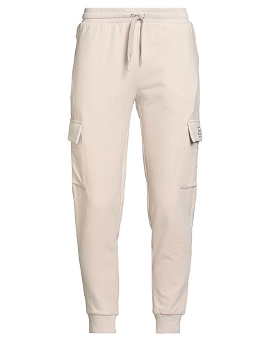 EA7 Casual pants Beige 58% Cotton, 38% Polyester, 4% Elastane
