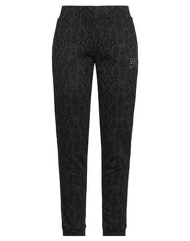 EA7 Casual trouser Black 89% Cotton, 11% Polyester