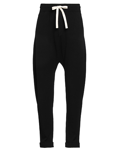 ISABEL BENENATO Casual trouser Black 82% Viscose, 18% Polyester