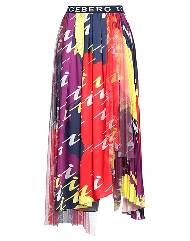 ICEBERG Midi skirt Purple 100% Polyester