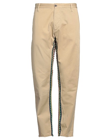 MAURIZIO MASSIMINO Pantalone Khaki 100% Cotone