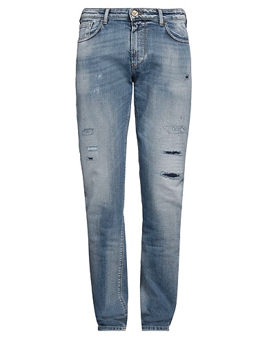 EMPORIO ARMANI Denim pants Blue 99% Cotton, 1% Elastane