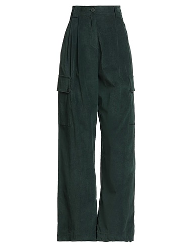 MOMONÍ Casual trouser Dark green 97% Cotton, 3% Elastane