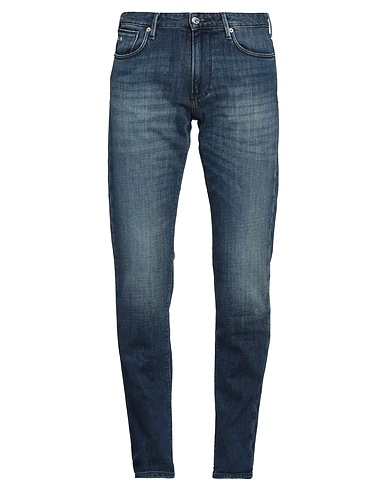 EMPORIO ARMANI Denim trousers Blue 99% Cotton, 1% Elastane
