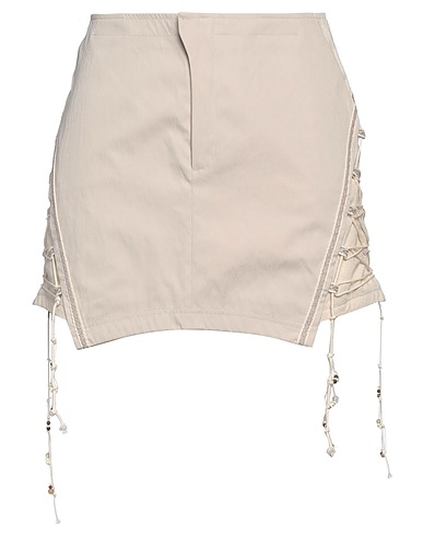 HYEIN SEO BOTTOMWEAR Beige 58% Polyester, 42% Nylon, Linen, Cotton