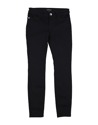 EMPORIO ARMANI Casual trouser Blue 74% Cotton, 24% Polyester, 2% Elastane
