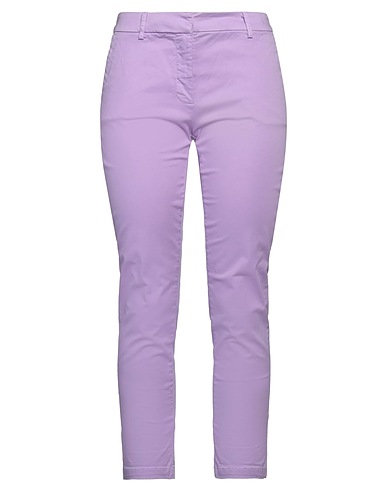 KONTATTO Casual trouser Lilac 98% Cotton, 2% Elastane