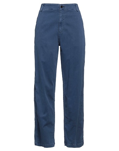 ASKK NY Casual pants Blue 98% Cotton, 2% Polyurethane