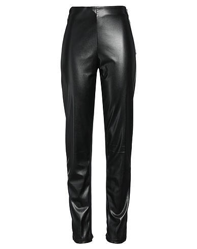 MARIUCCIA Casual trouser Black 100% Polyester, Viscose