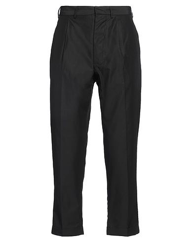 GRIFONI Casual trouser NERO 60% Cotton, 40% Polyamide