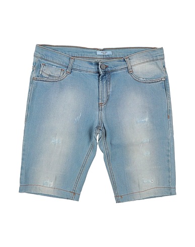 ENTRE AMIS GARÇON Denim shorts Blue 97% Cotton, 3% Elastane