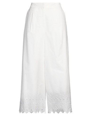 KARL LAGERFELD Casual trouser KARL CARES White 100% Cotton