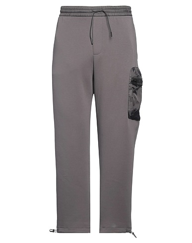 EMPORIO ARMANI Casual trouser Lead 76% Cotton, 18% Polyester, 6% Elastane, Polyamide, Polyurethane