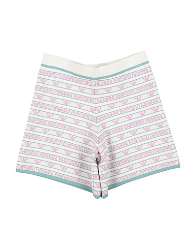 EMPORIO ARMANI Shorts & Bermuda Off white 76% Viscose, 24% Polyester