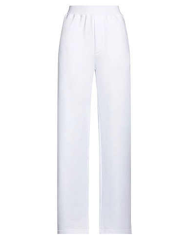 DSQUARED2 Pantalone Bianco 100% Cotone, Elastan