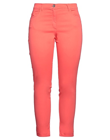 PHILLY FIRENZE Casual trouser Salmon pink 65% Cotton, 32% Viscose, 3% Elastane
