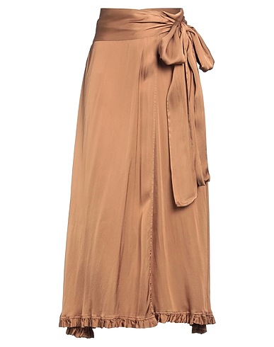 ALESSIA SANTI Long skirt Camel 100% Viscose
