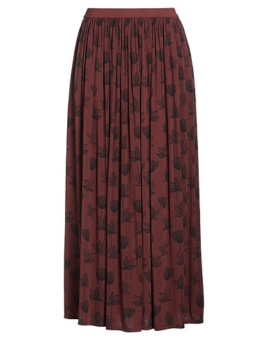 ALESSIA SANTI Long skirt Dark brown 100% Viscose