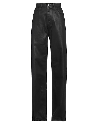 PLEASE Denim pants Black 99% Cotton, 1% Elastane