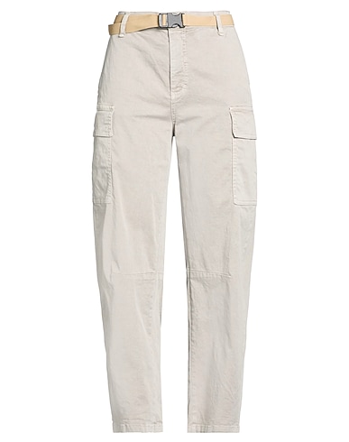 PLEASE Casual pants Light grey 98% Cotton, 2% Elastane