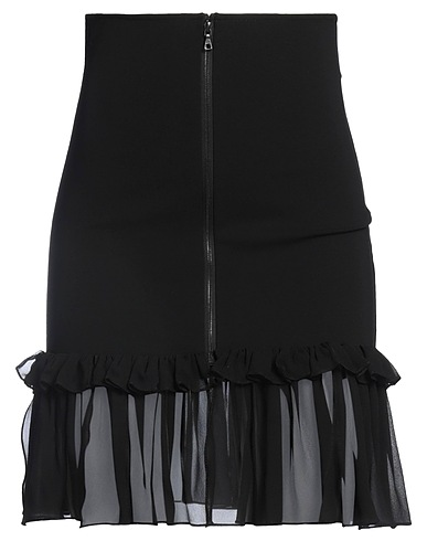 NENSI DOJAKA Mini skirt Black 83% Viscose, 12% Polyamide, 5% Elastane, Silk