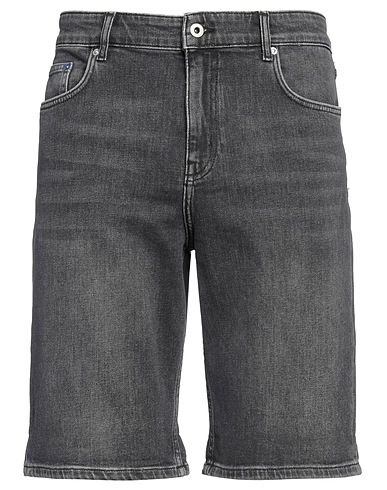 KARL LAGERFELD JEANS 데님 반바지 차콜 99% 오가닉 코튼, 1% 엘라스테인