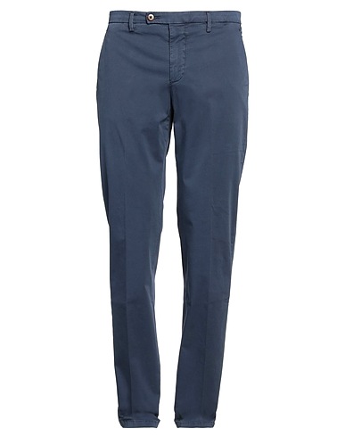 SPARVIERI Casual pants Navy 97% Cotton, 3% Elastane