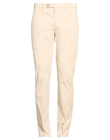 SPARVIERI Casual trouser Cream 97% Cotton, 3% Elastane