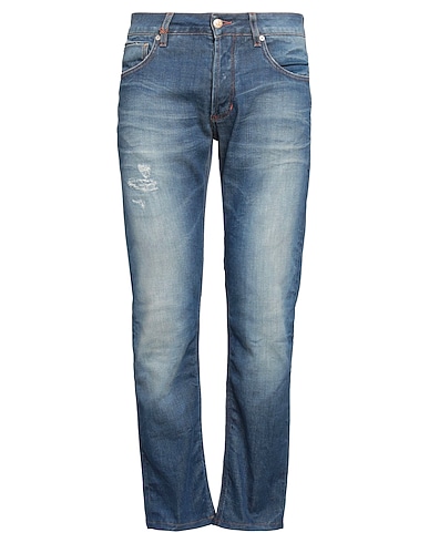 DW DENIM WORLD Denim pants Blue 98% Cotton, 2% Elastane