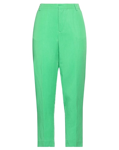 MAISON SCOTCH Casual pants Green 50% Tencel™ Lyocell, 50% Linen