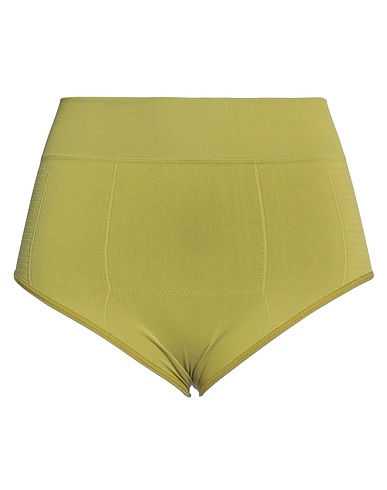 RICK OWENS Shorts & Bermuda Lime green 95% Polyamide, 5% Elastane