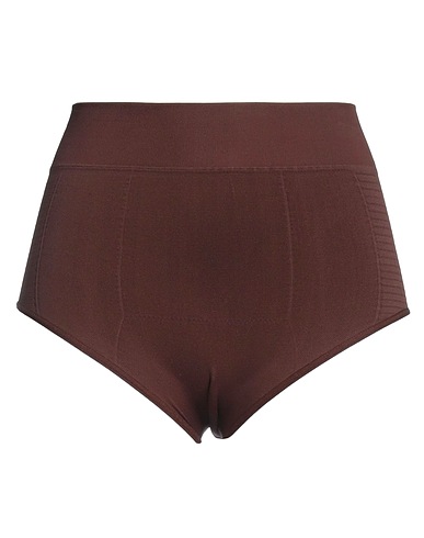 RICK OWENS Shorts & Bermuda Dark brown 95% Polyamide, 5% Elastane