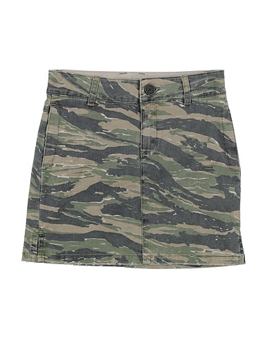 ZADIG&VOLTAIRE Denim skirt Military green 98% Cotton, 2% Elastane