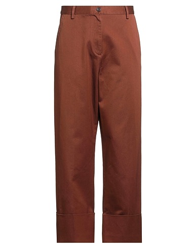 PENCE Casual pants Brown 100% Cotton