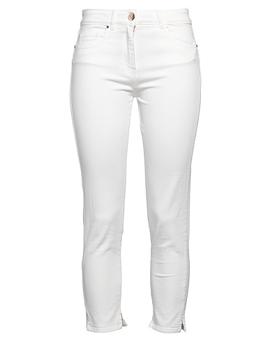 SIMONA CORSELLINI Jeans Weiß 92% Baumwolle, 6% Elastomultiester, 2% Elastan
