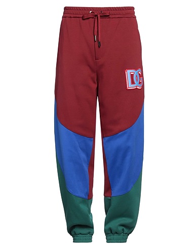 DOLCE&GABBANA Casual trouser Burgundy 70% Cotton, 30% Polyester, Viscose
