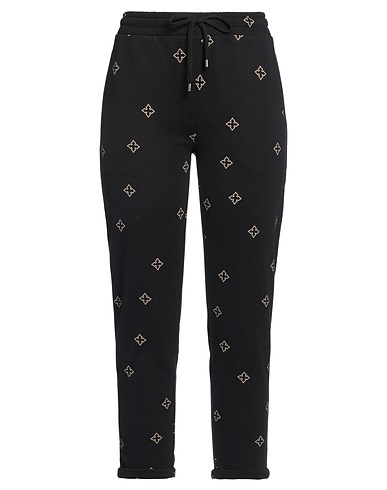 JUVIA Casual pants Black 50% Cotton, 50% Polyester