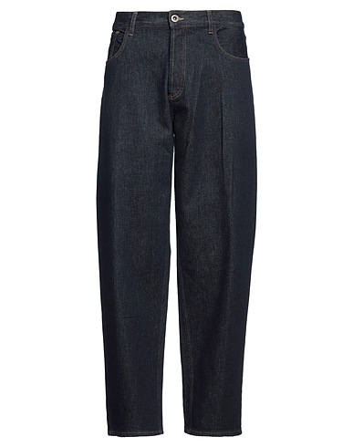 EMPORIO ARMANI Denim trousers Blue 99% Cotton, 1% Elastane