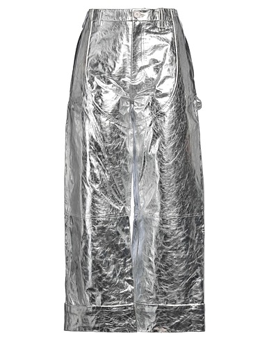 SIMONE ROCHA Hosen Silber 100% Lammleder