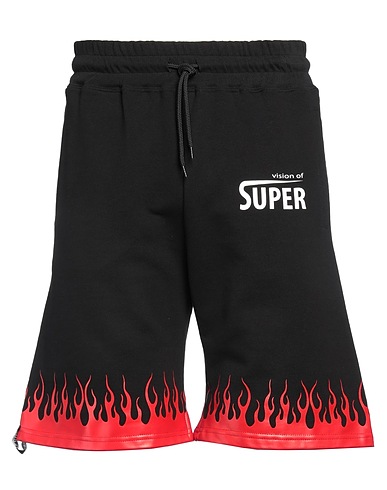 VISION OF SUPER Shorts & Bermudas Schwarz 100% Baumwolle