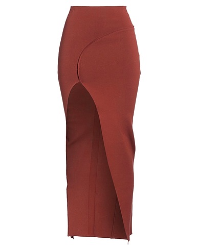 RICK OWENS Gonna lunga Marrone 63% Viscosa, 27% Poliestere, 7% Poliammide, 3% Elastan